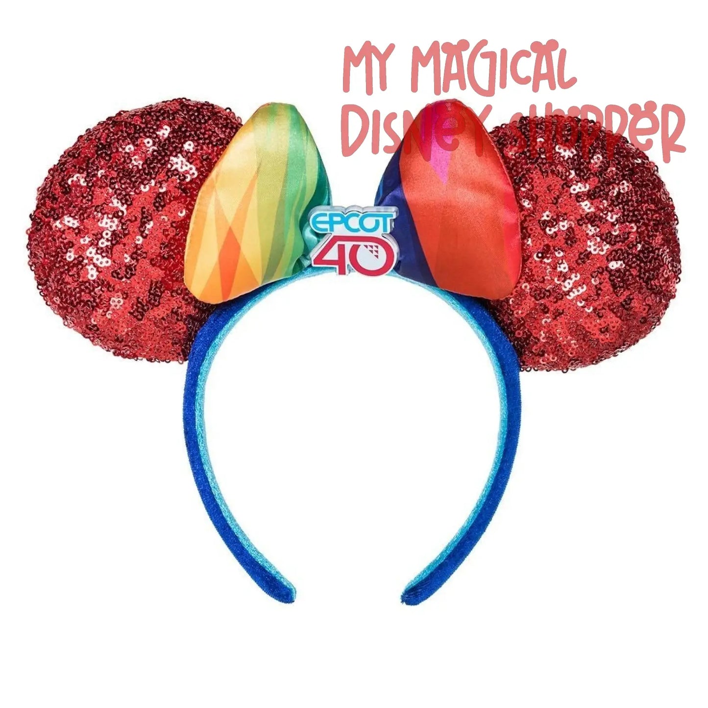 Epcot 40th Anniversary Sequined Ear Headband