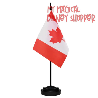 EPCOT World Showcase Tabletop Flag – 11” Tall with Stand