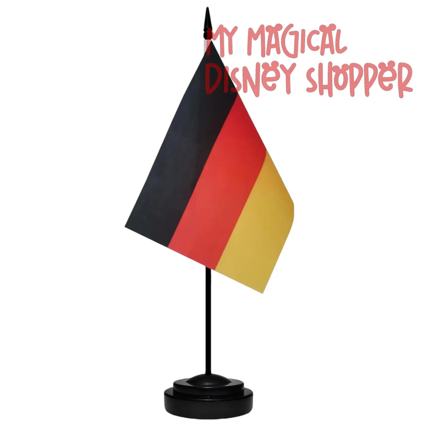 EPCOT World Showcase Tabletop Flag – 11” Tall with Stand