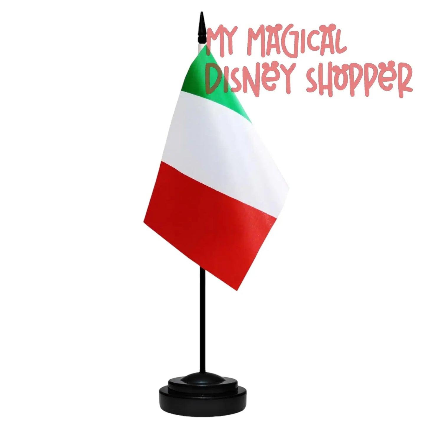 EPCOT World Showcase Tabletop Flag – 11” Tall with Stand
