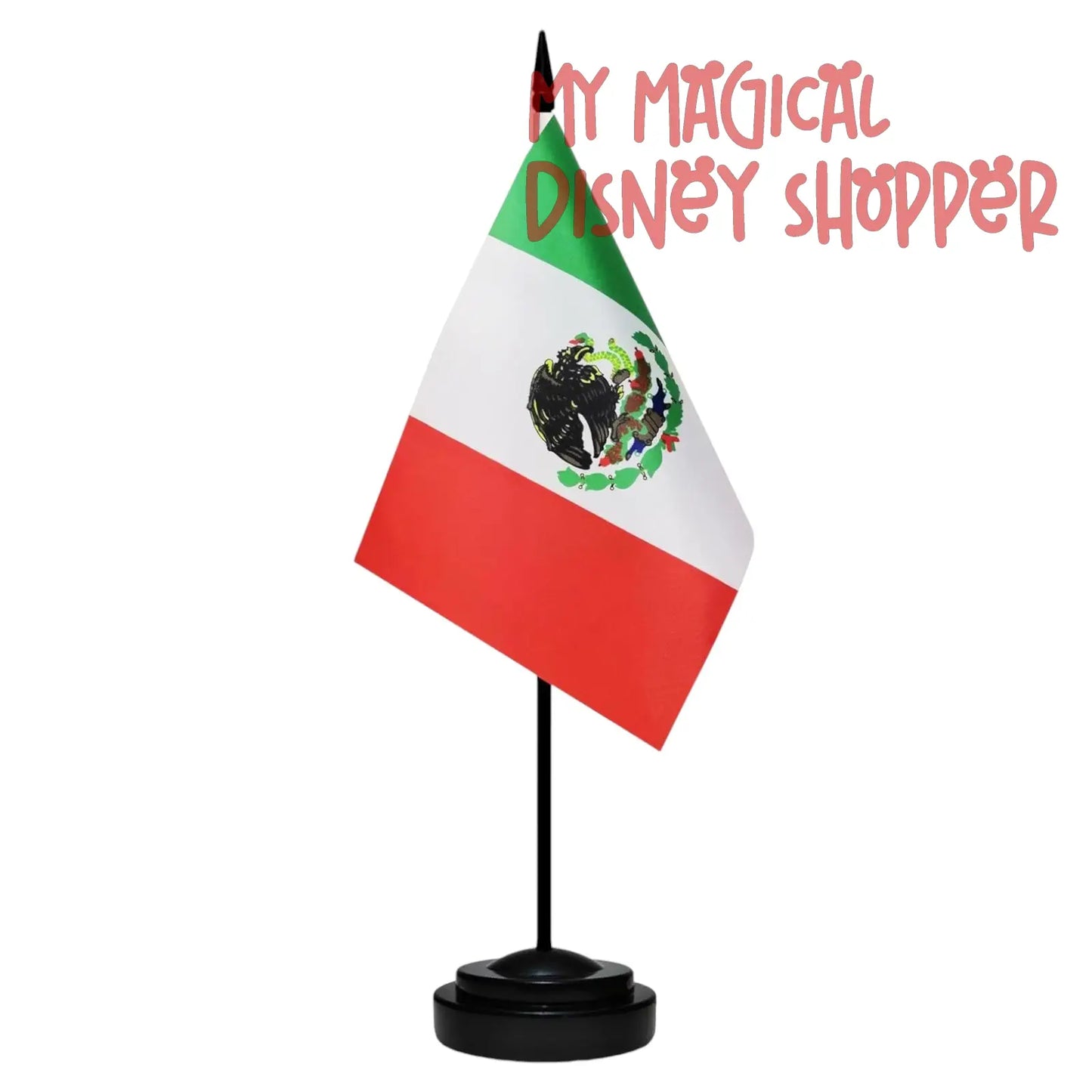 EPCOT World Showcase Tabletop Flag – 11” Tall with Stand