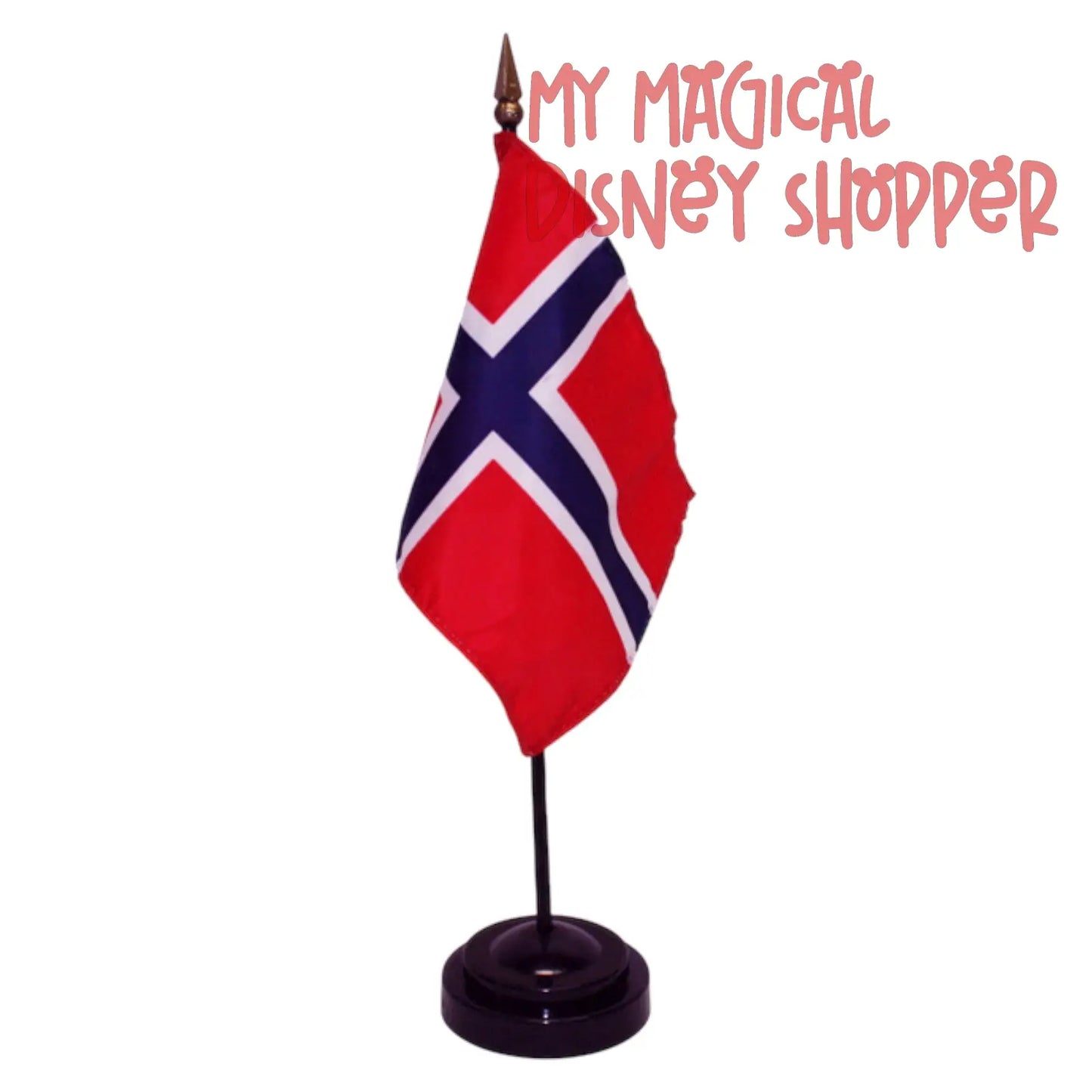 EPCOT World Showcase Tabletop Flag – 11” Tall with Stand