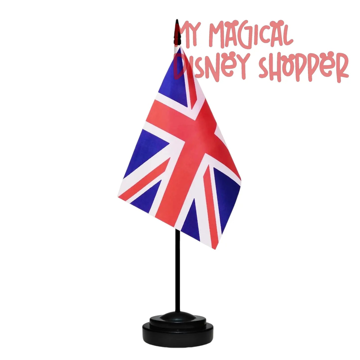 EPCOT World Showcase Tabletop Flag – 11” Tall with Stand