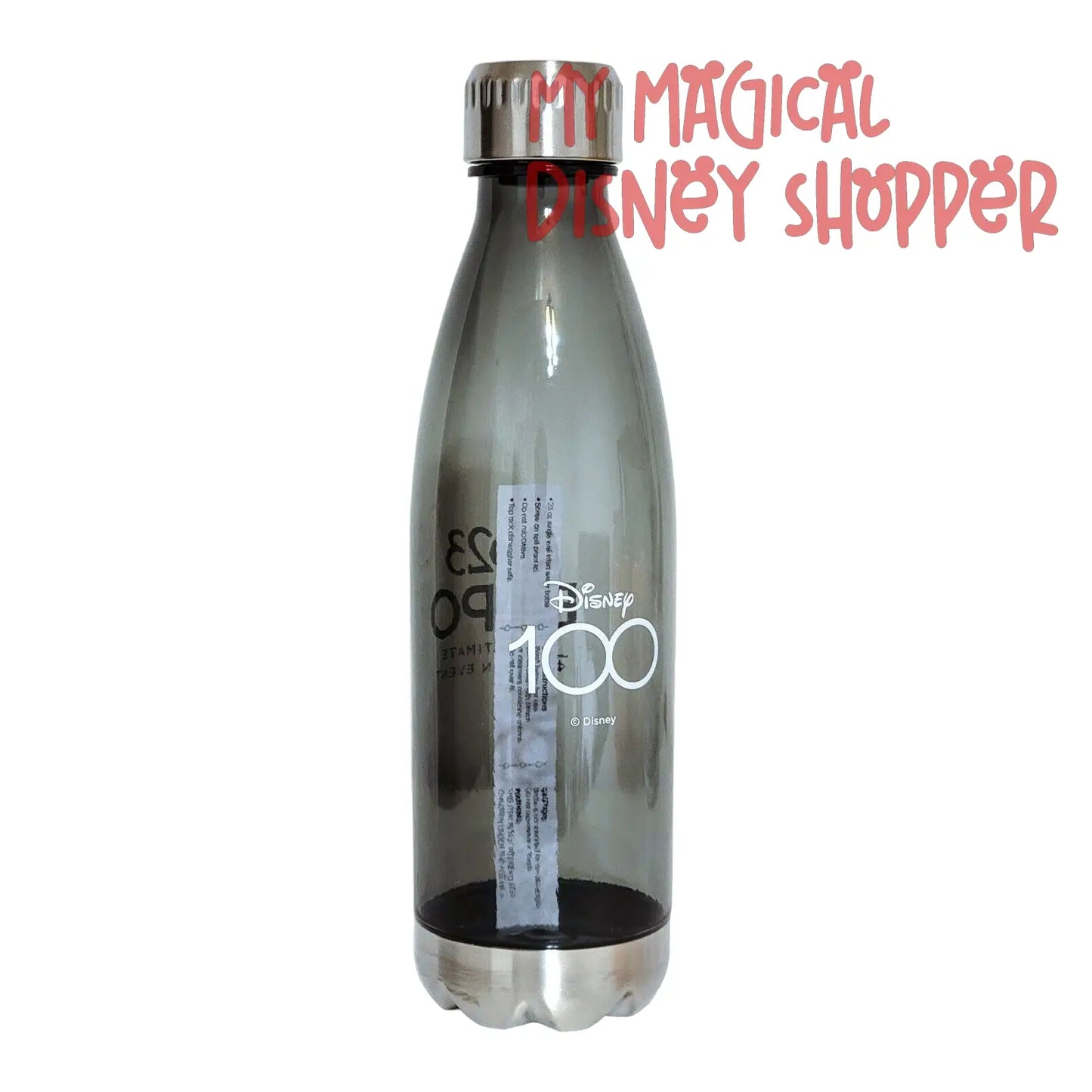 Exclusive D23 Expo Disney100 Water Bottle Metal Cap