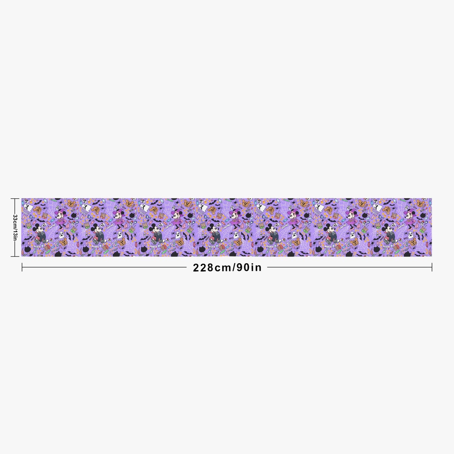 Purple Not So Scary 90" Table Runner