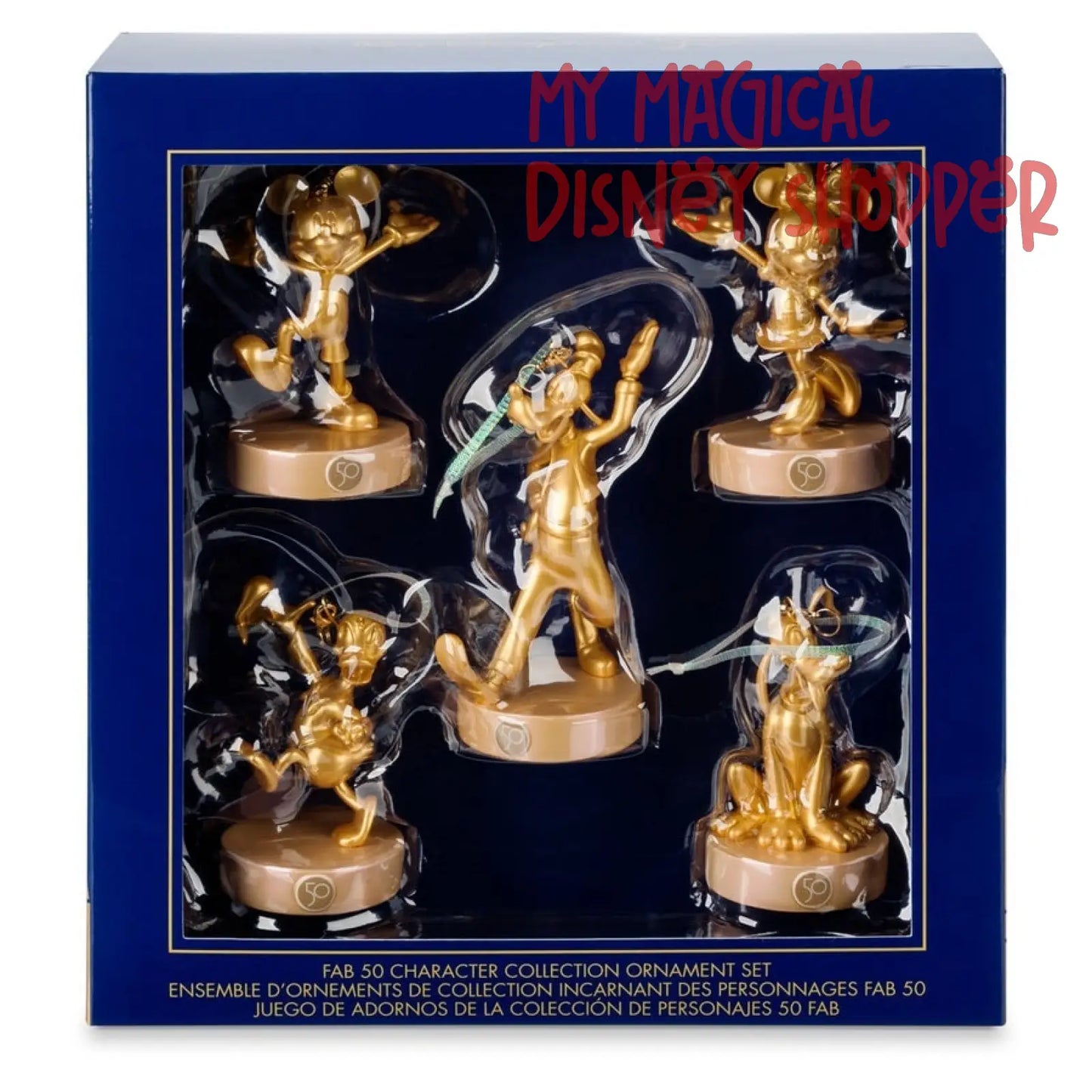 Fab 50 Character Collection Ornament Set - Magic Kingdom - Walt Disney World 50th Anniversary