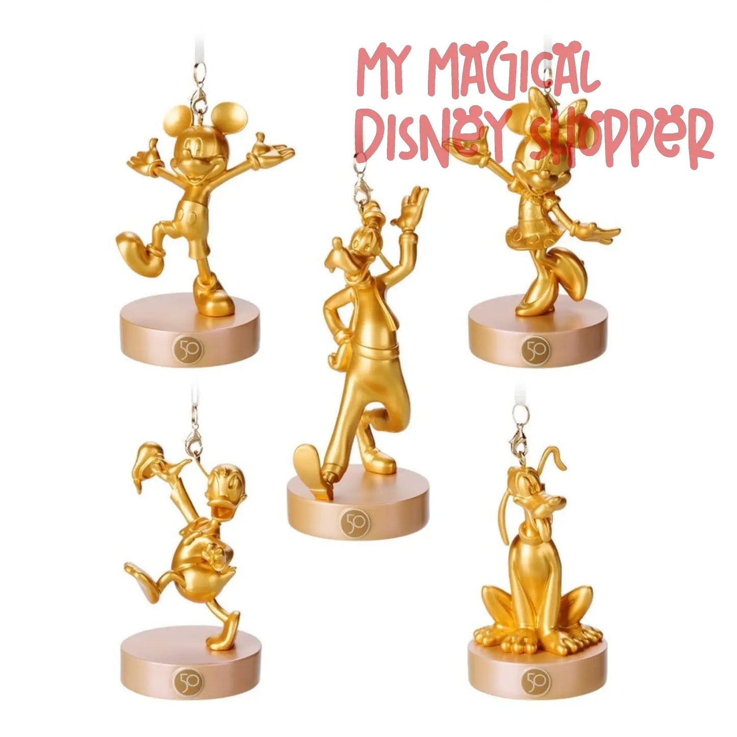 Fab 50 Character Collection Ornament Set - Magic Kingdom - Walt Disney World 50th Anniversary