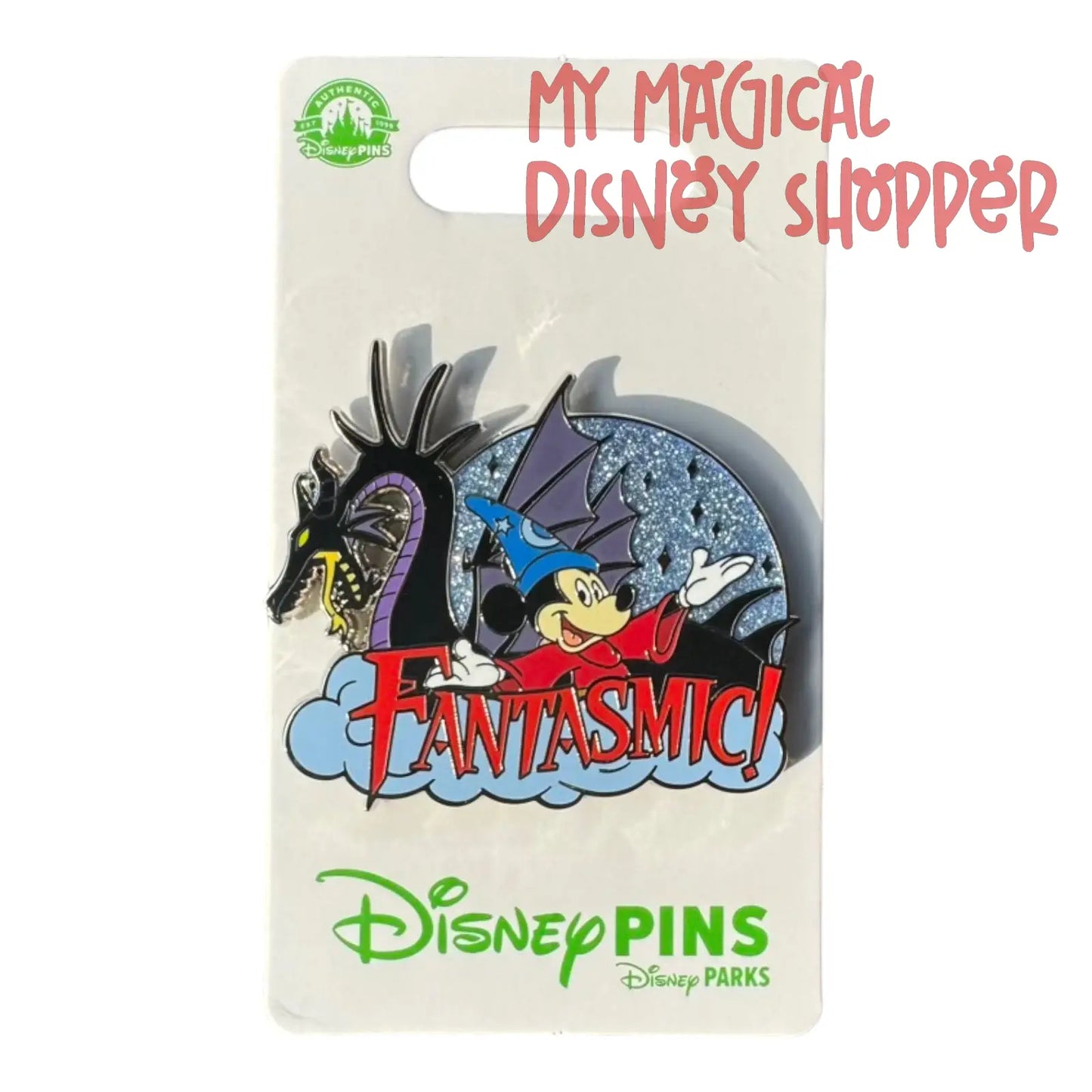 Fantasmic Pin - Maleficent and Mickey Mouse