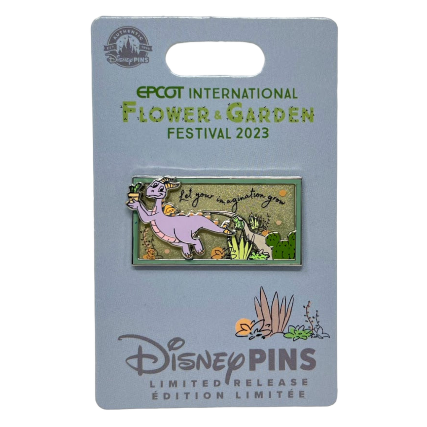 Figment Disney Pin Limited Release - 2023 Epcot Flower and Garden Festival