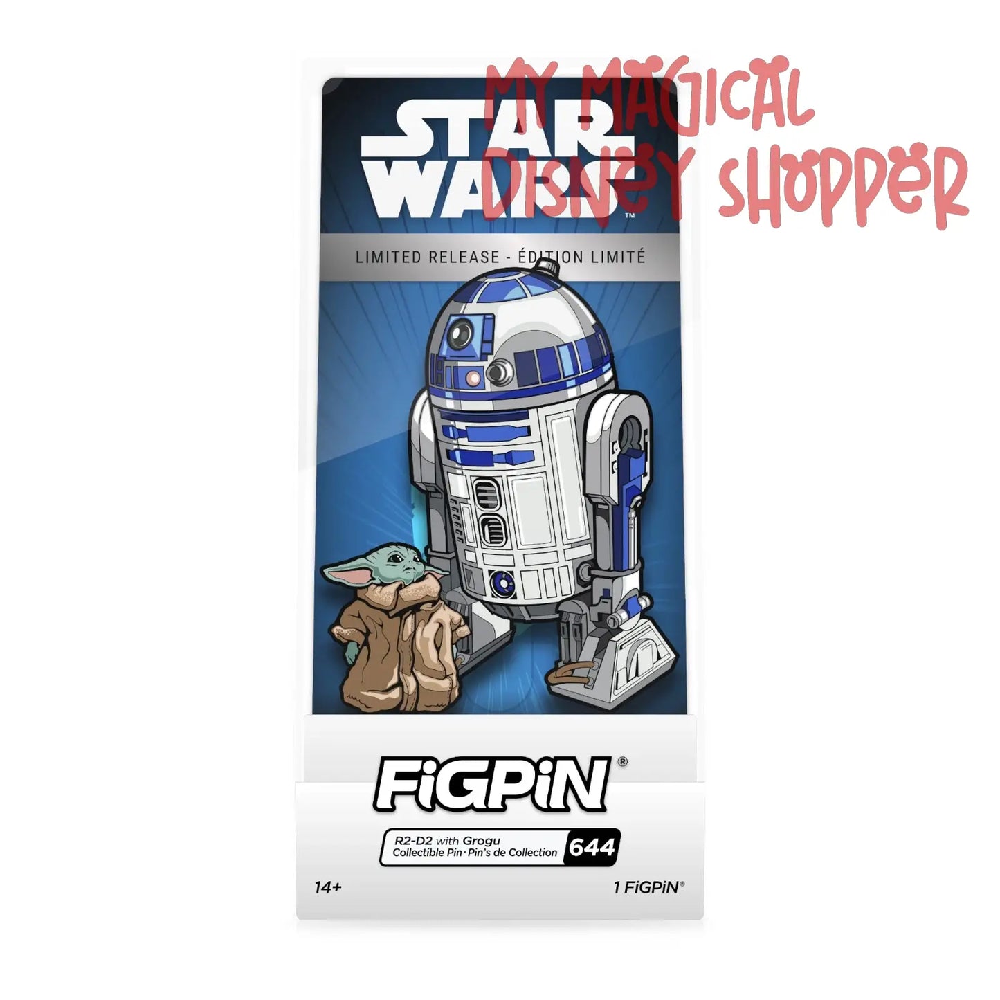 FigPin Star Wars R2-D2 with Grogu Limited Release - Disney Parks Exclusive