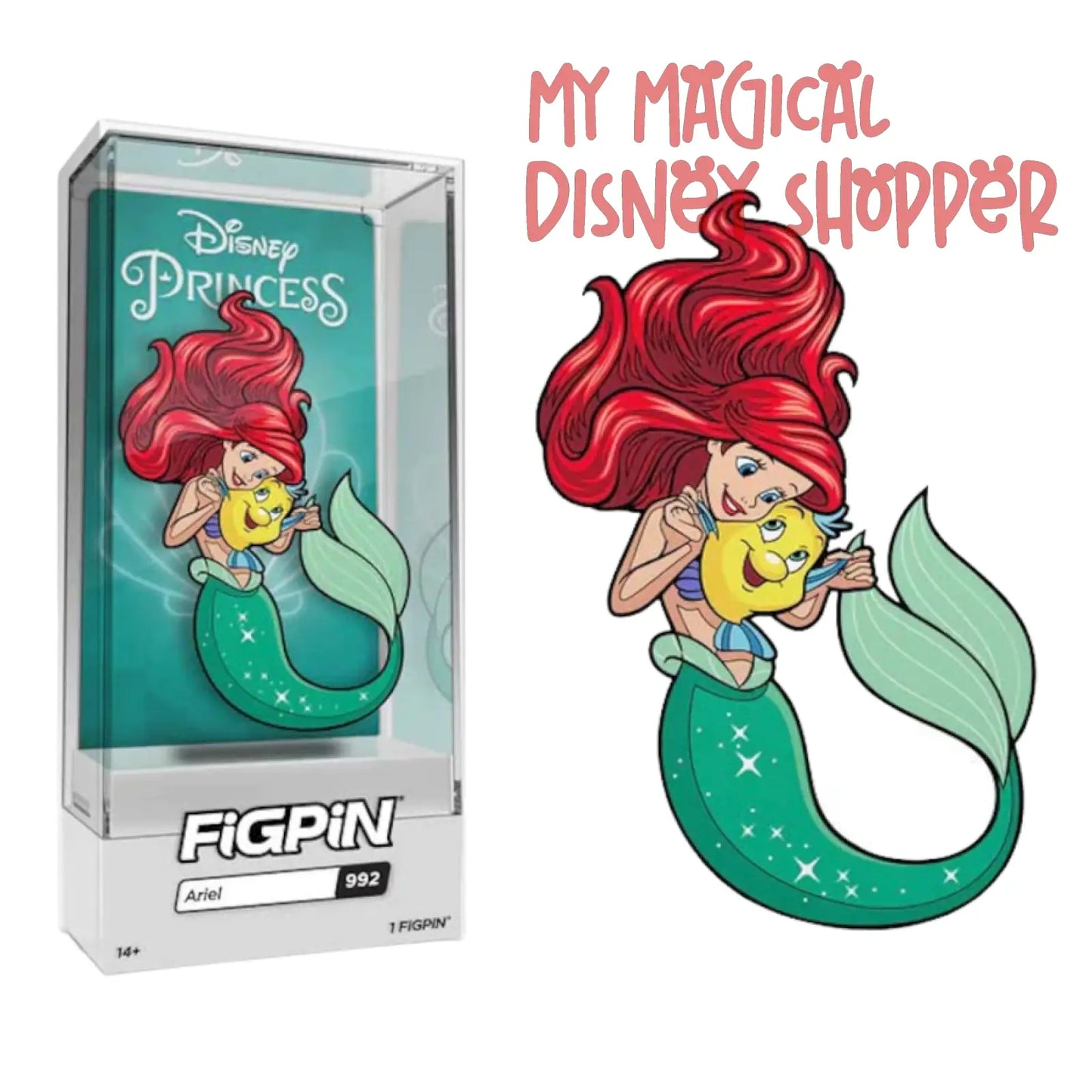 FiGPiN The Little Mermaid Ariel 2022 D23 Expo Exclusive Pin #992 - LE 1500