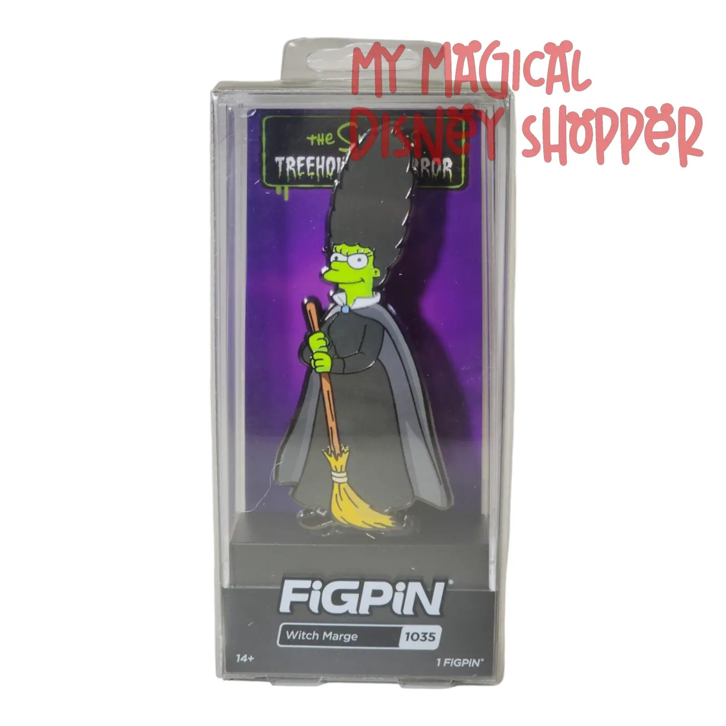 FiGPiN The Simpsons Witch Marge 2022 D23 Expo Exclusive Pin #1035 - LE 1000