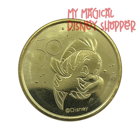 Flounder Walt Disney World 50th Gold Medallion