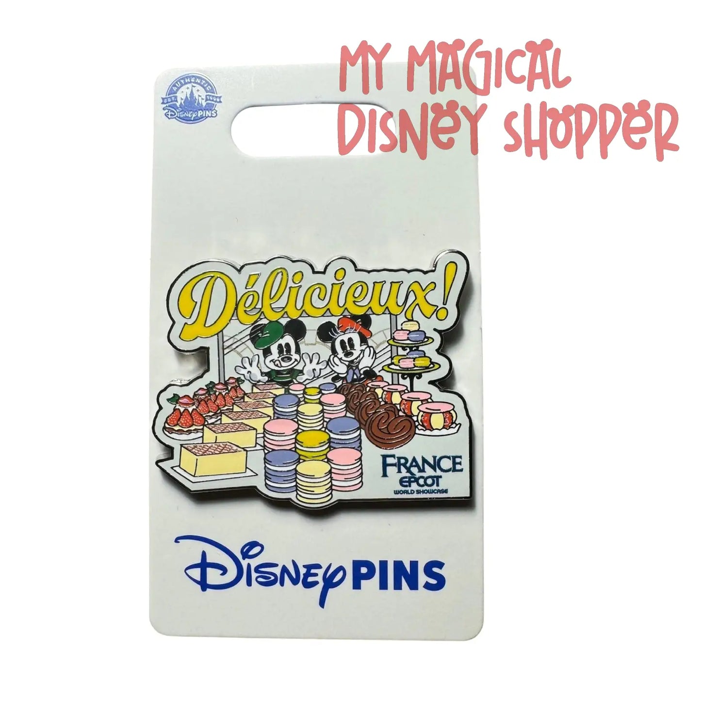 France Délicieux! Bakery Mickey & Minnie France Epcot Pavillion Pin
