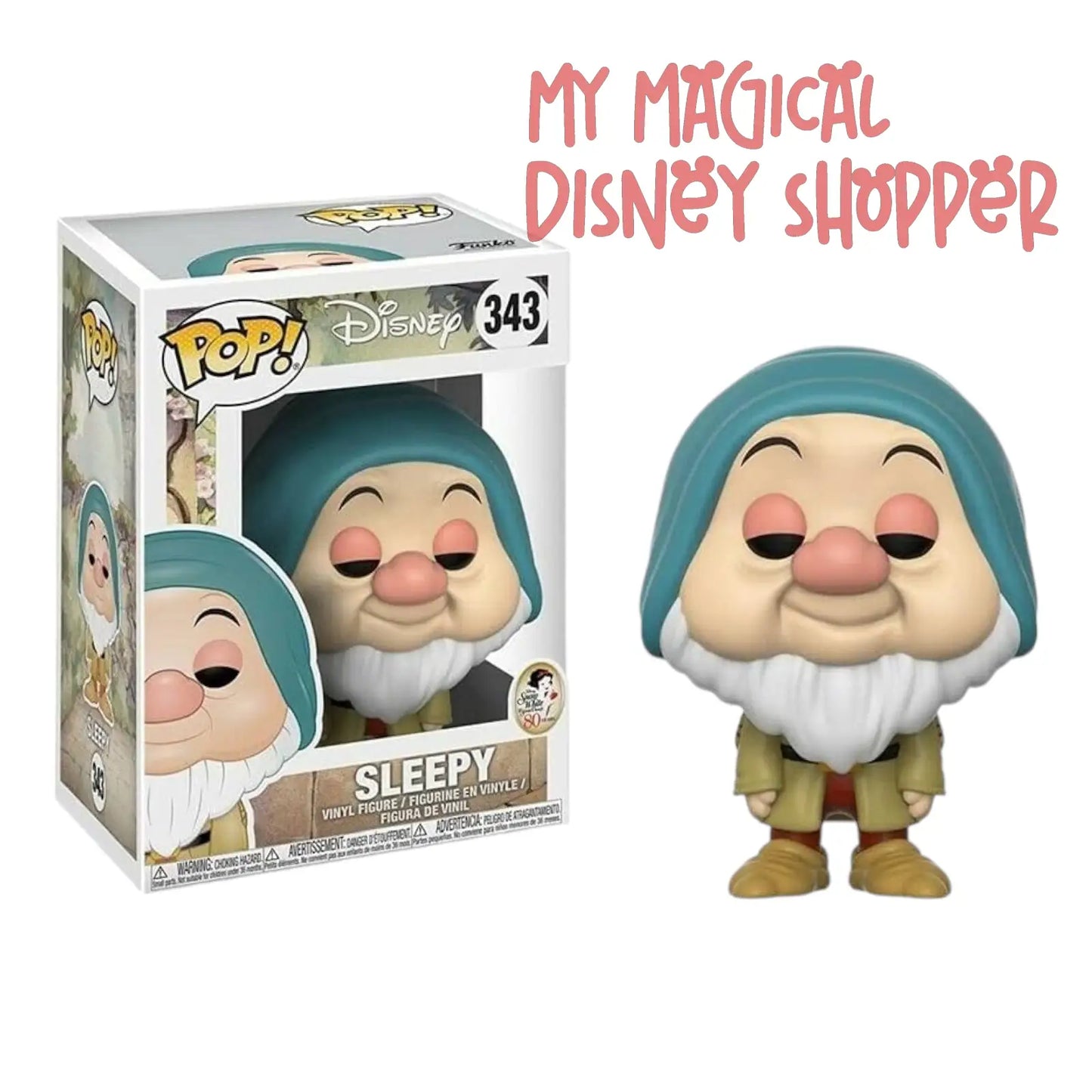 Funko Pop Disney: Snow White - Sleepy Collectible Vinyl Figure #343