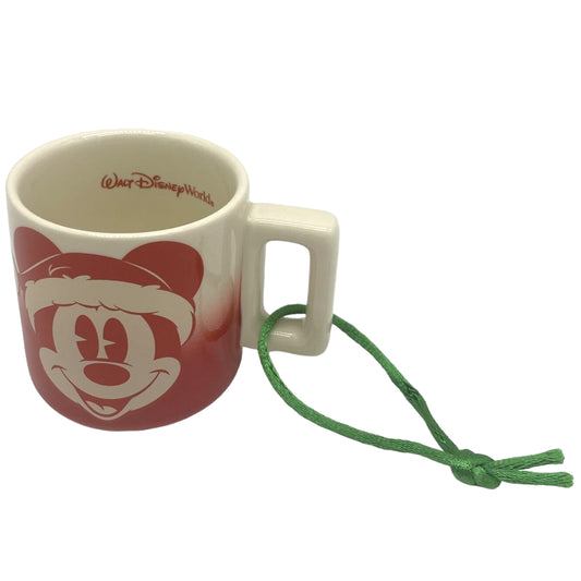 Starbucks Disney 2022 Santa Mickey Espresso Mug Ornament