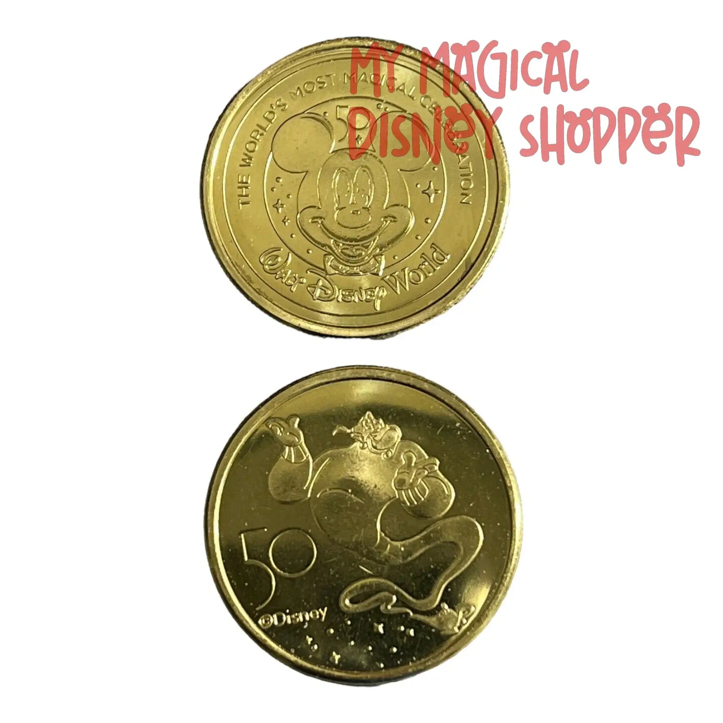 Genie Walt Disney World 50th Gold Medallion