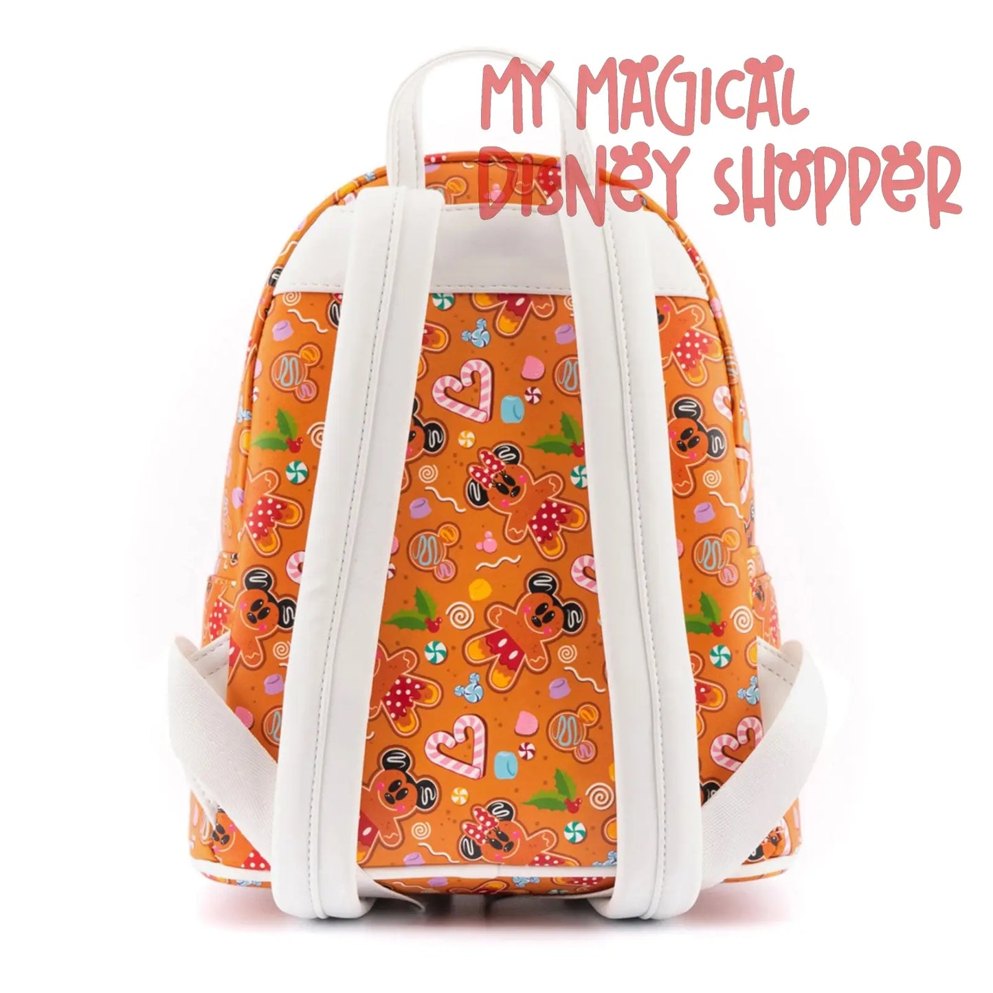 Gingerbread Mickey And Minnie Mouse Mini Loungefly Backpack