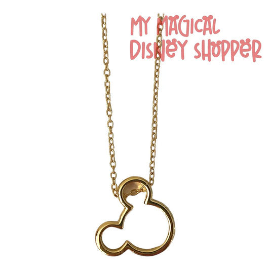 Gold Mickey Mouse Necklace Necklace