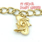 Gold Vintage Fab Five Disney Charm Bracelet - Vintage