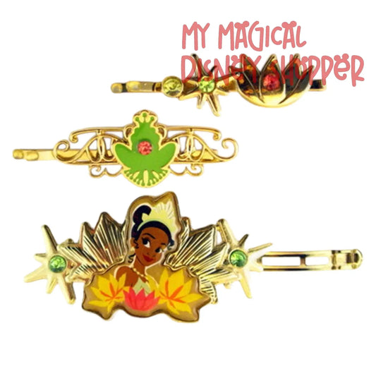 Goody Princess Tiana Barrette & Bobby Slides 3 Pack