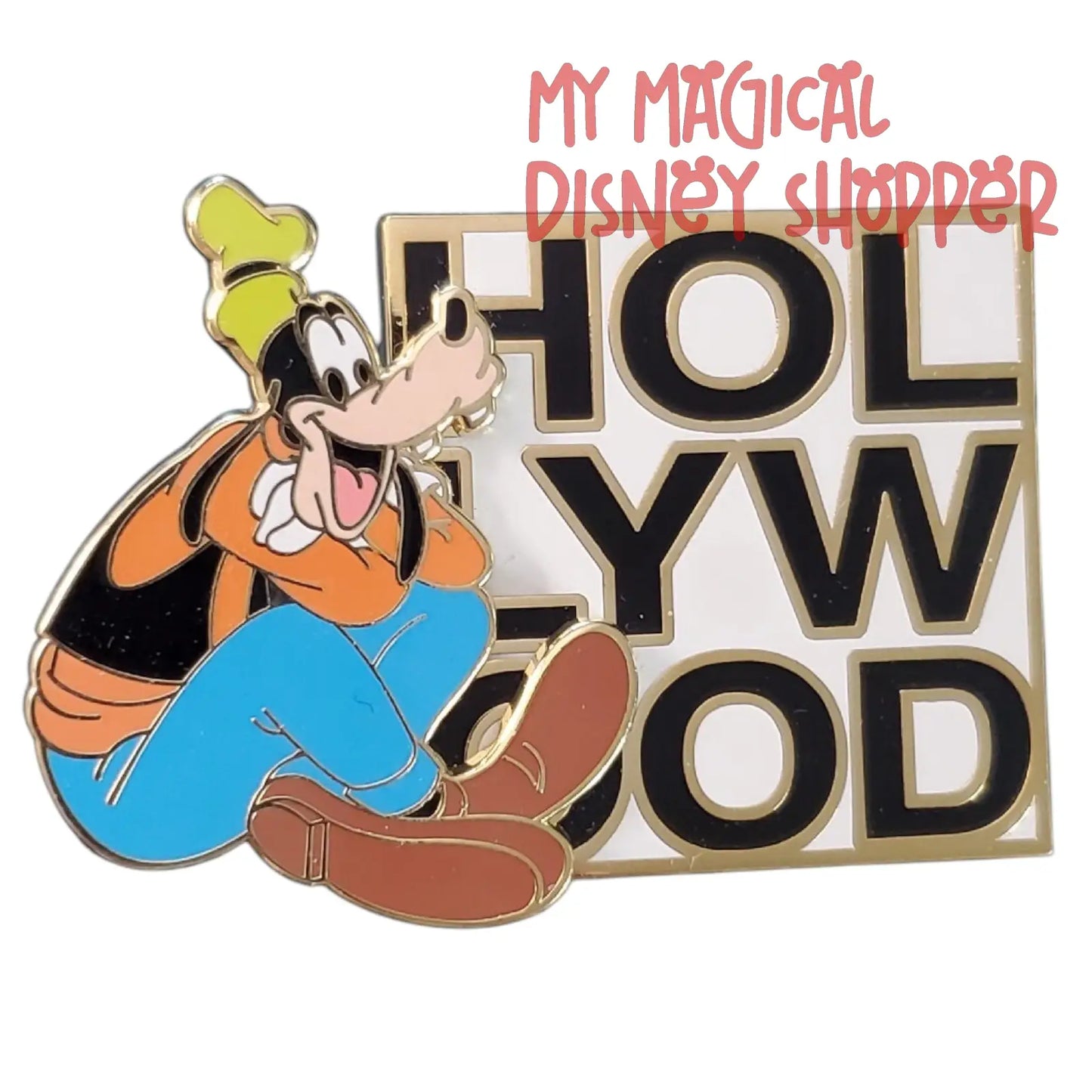 Goofy Hollywood Block Pin - Disney Studio Store Hollywood Exclusive