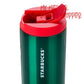 Green Starbucks Santa Mickey Disney Stainless Steel Tumbler - Walt Disney World