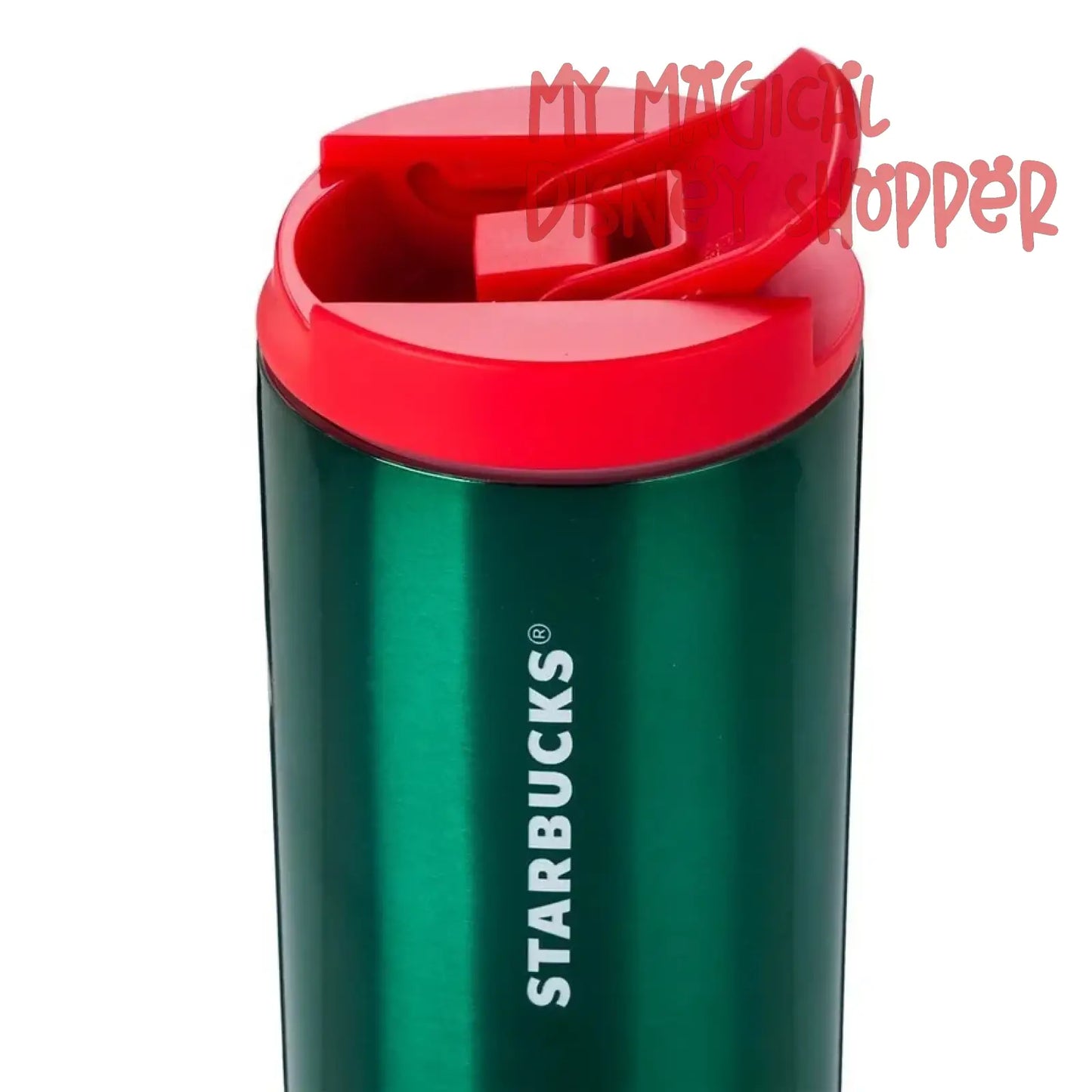 Green Starbucks Santa Mickey Disney Stainless Steel Tumbler - Walt Disney World