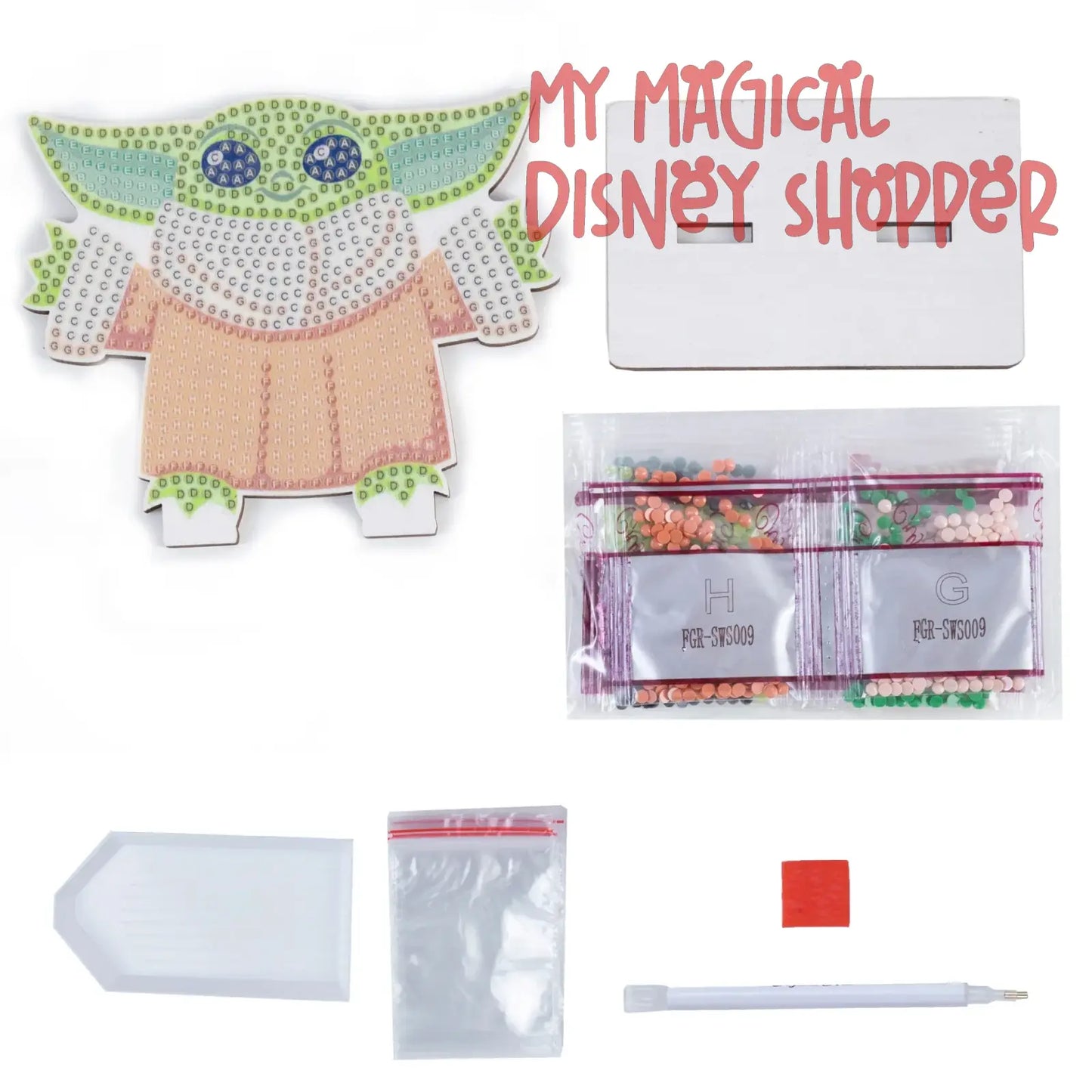 Grogu Crystal Art Buddies Kit