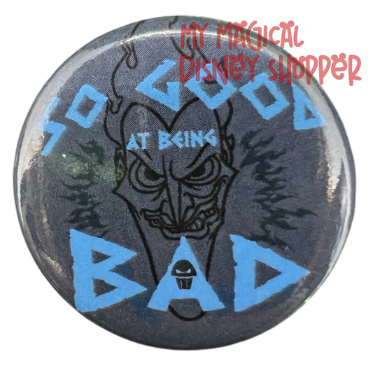Hades "So Good At Being Bad" 1" Button