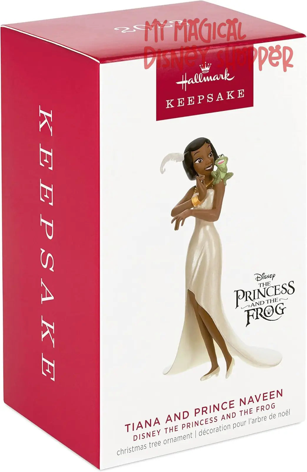 Hallmark Keepsake Disney Princess and the Frog Christmas Ornament 2023, Tiana with Prince Naveen