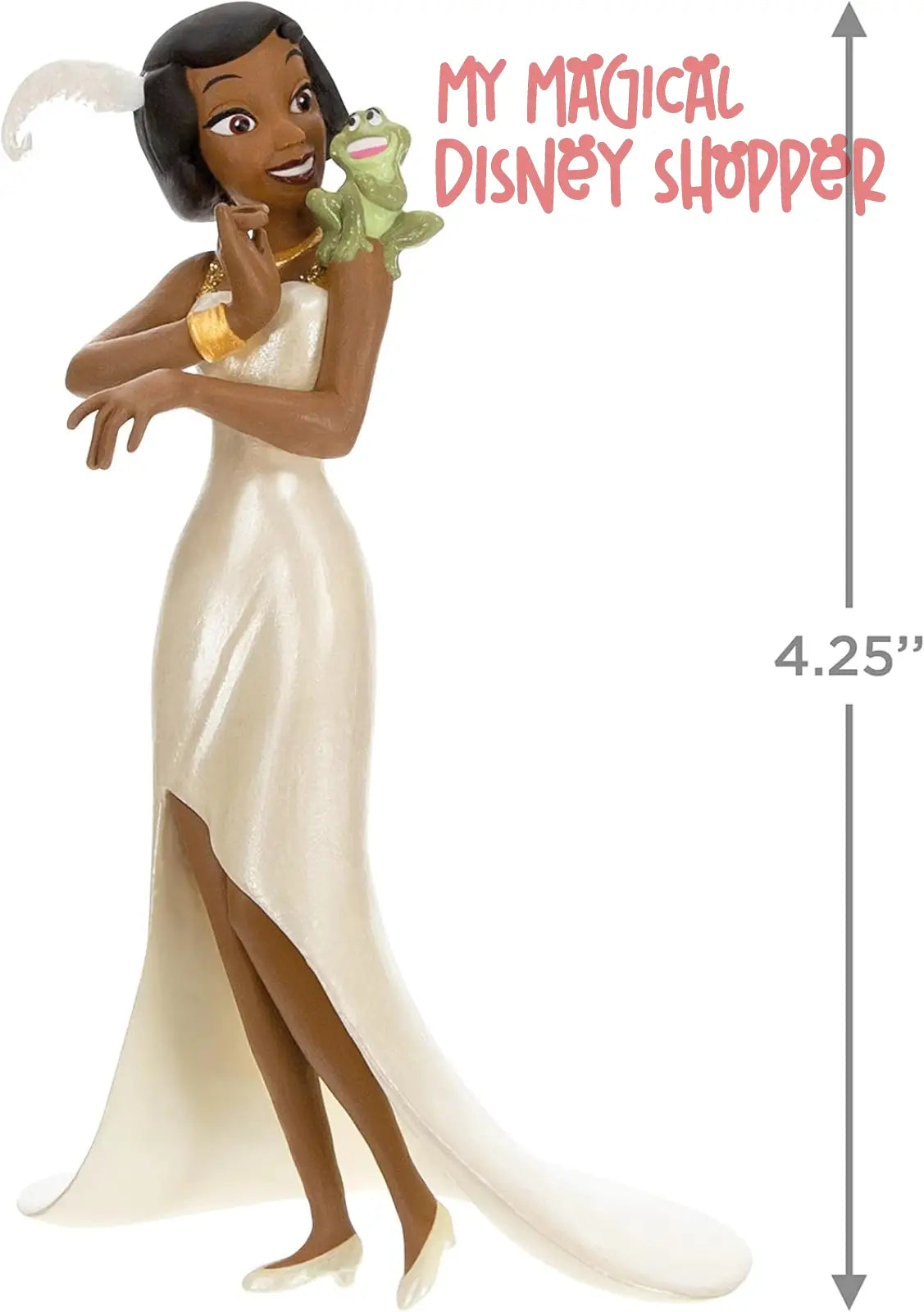 Hallmark Keepsake Disney Princess and the Frog Christmas Ornament 2023, Tiana with Prince Naveen