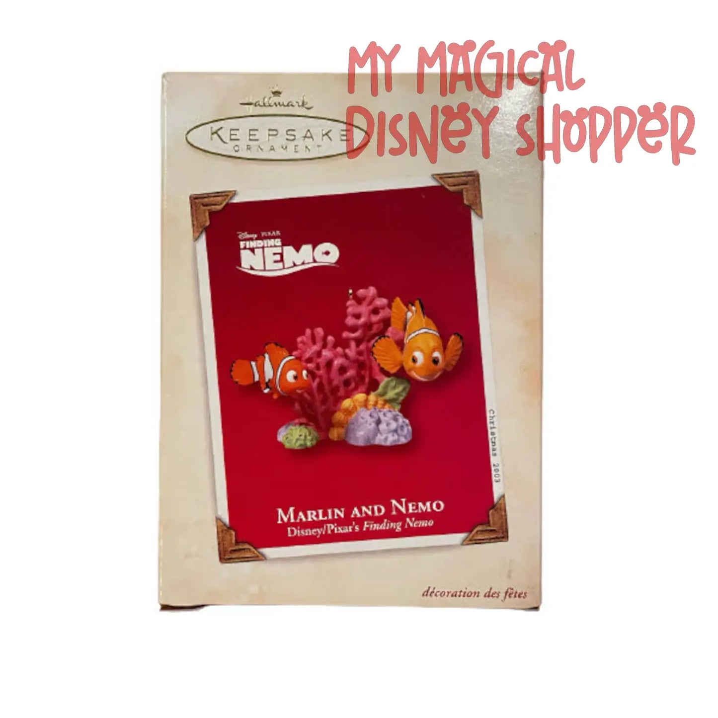 Hallmark Keepsake Ornament Disney Pixar Finding Nemo "Marlin and Nemo" Ornament