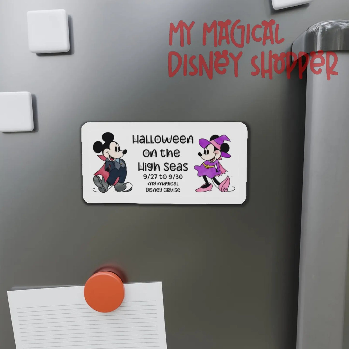 Halloween on the High Seas Die-Cut Magnet