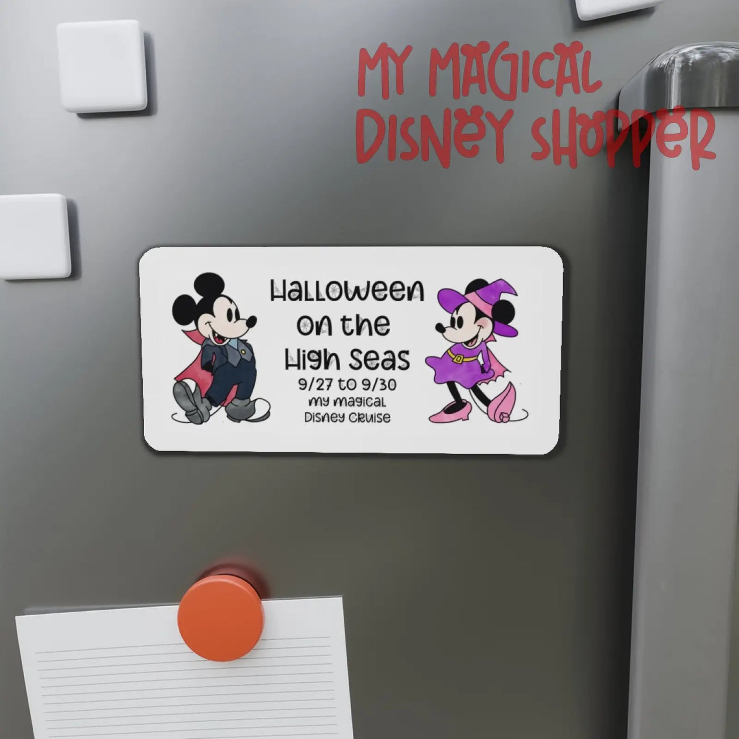 Halloween on the High Seas Die-Cut Magnet