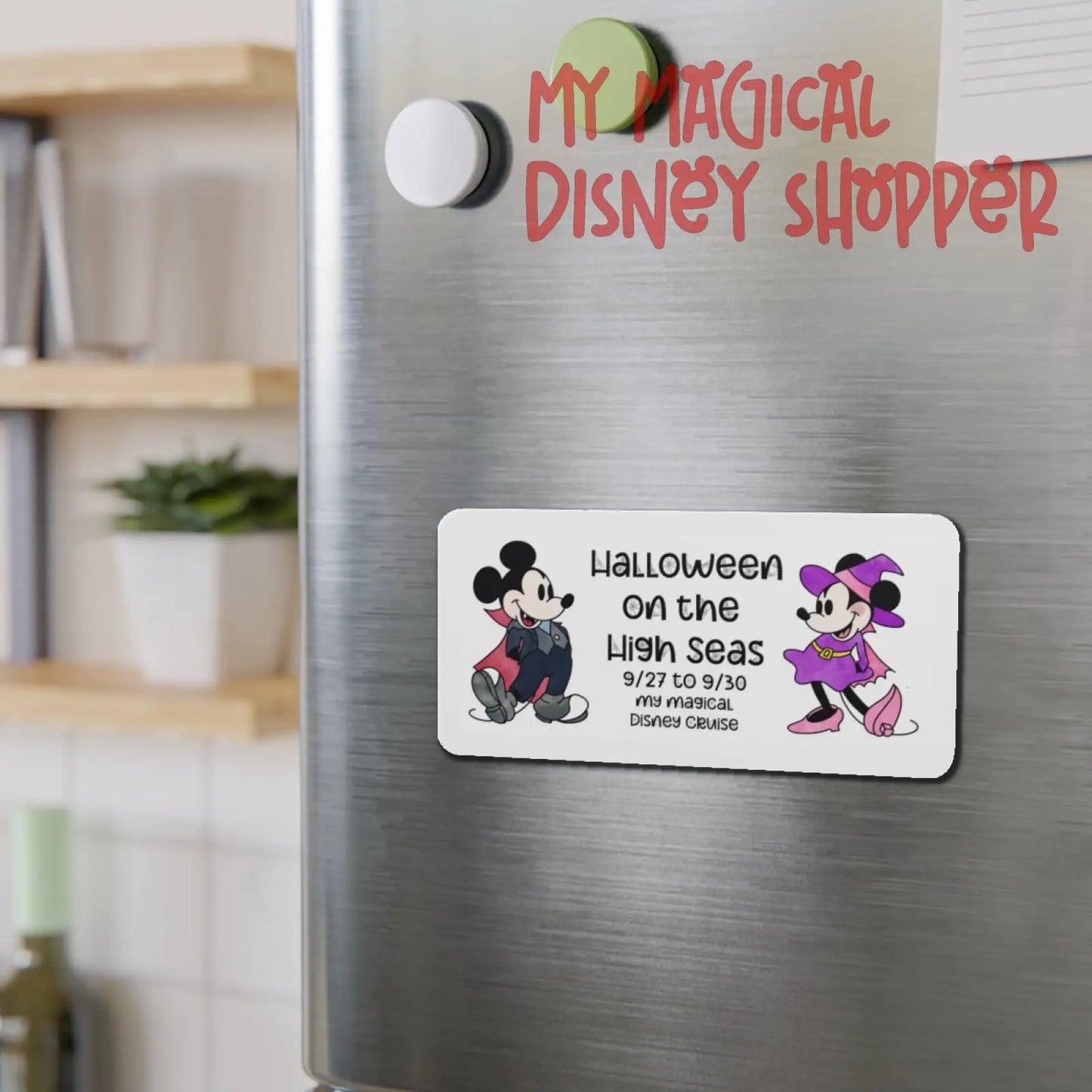 Halloween on the High Seas Die-Cut Magnet