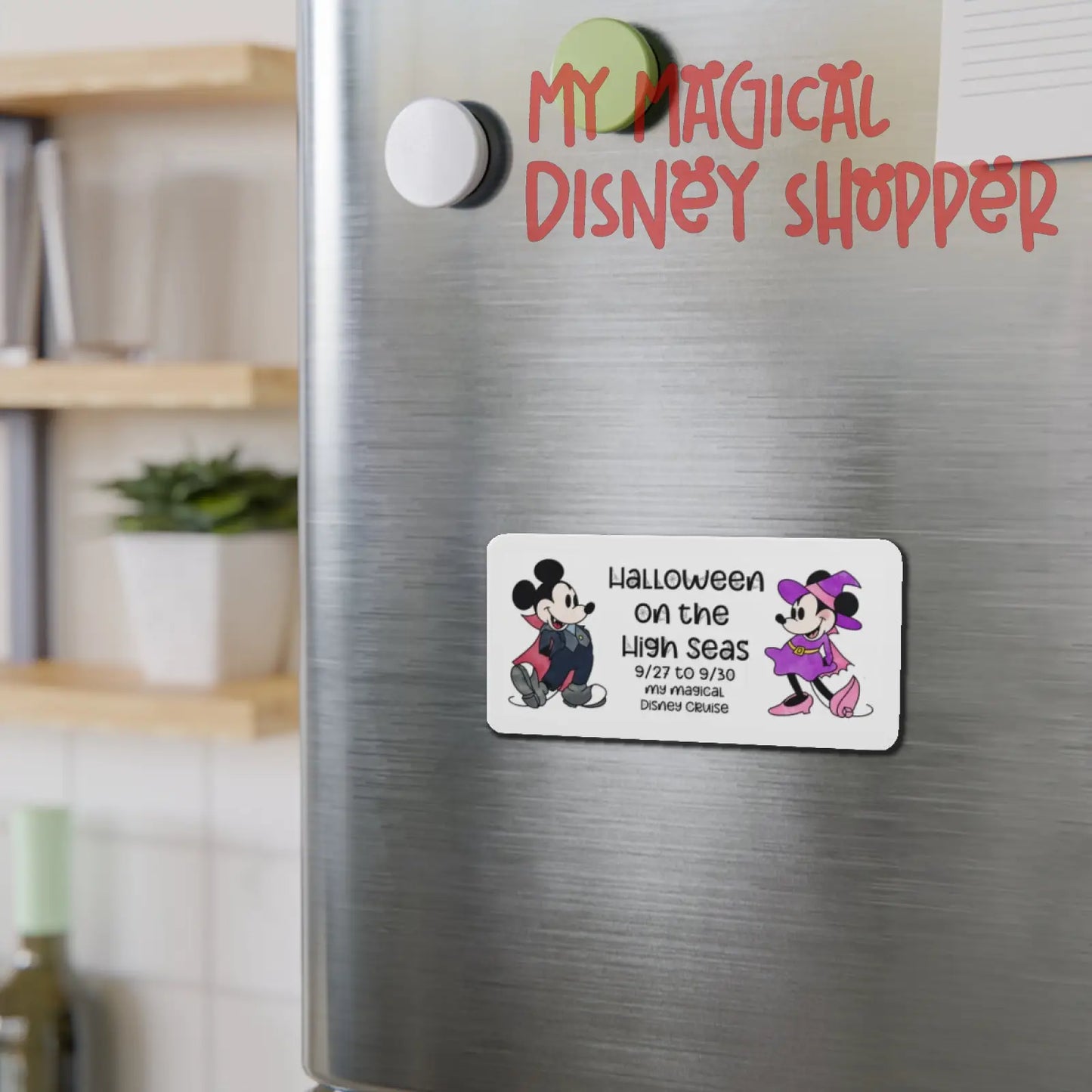 Halloween on the High Seas Die-Cut Magnet