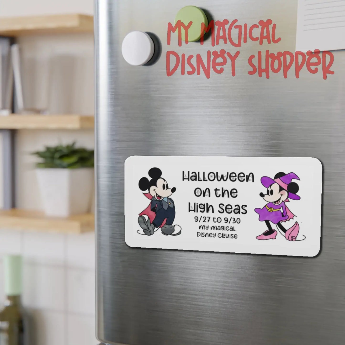 Halloween on the High Seas Die-Cut Magnet