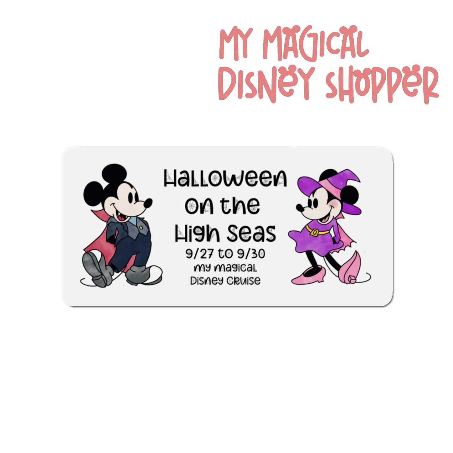 Halloween on the High Seas Die-Cut Magnet