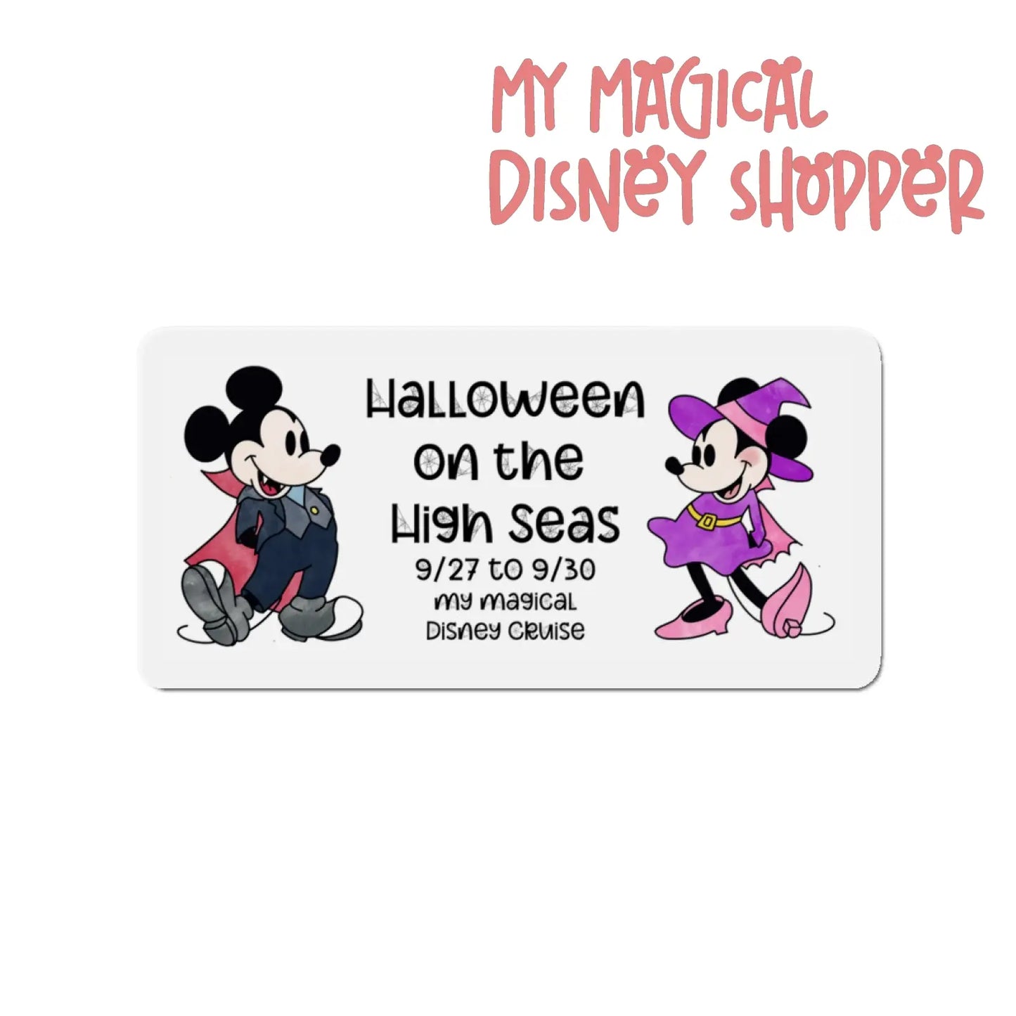 Halloween on the High Seas Die-Cut Magnet