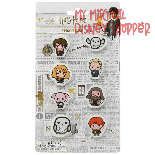 Harry Potter Erasers - 8 Count