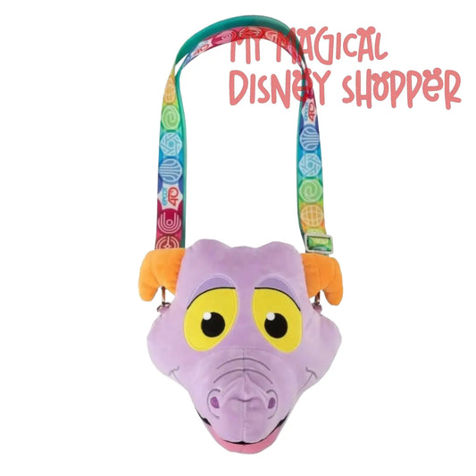 Harveys Epcot 40th Anniversary Figment Plush Crossbody Bag Purse
