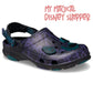 Haunted Mansion Wallpaper Crocs for Adults with Adjustable Heel Strap - M7/W9