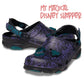 Haunted Mansion Wallpaper Crocs for Adults with Adjustable Heel Strap - M7/W9
