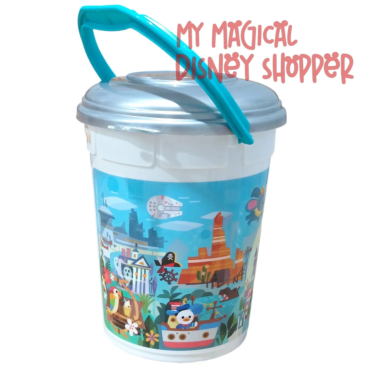 Disneyland Resort Joey Chou Round Popcorn Bucket – Disney Parks Collectible 🍿🏰🎨✨