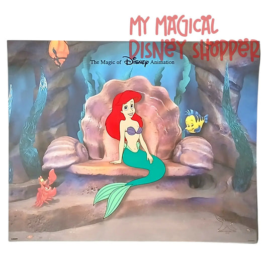 2015 Disney Animation Ariel and Flounder Ink & Paint Cel – The Little Mermaid 🎨🧜‍♀️