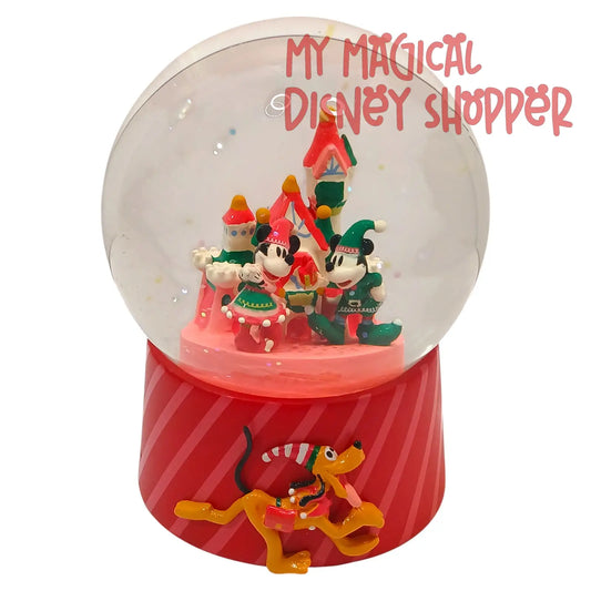 2024 Mickey and Minnie Elf Snowglobe