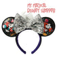 Disney Parks 2026 Walt Disney World Mickey & Minnie Mouse Ear Headband with Silver Sequined Bow 🐭🏰✨