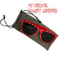 Air Fit Sport Sunglasses Red and White Polka-Dot Sunglasses