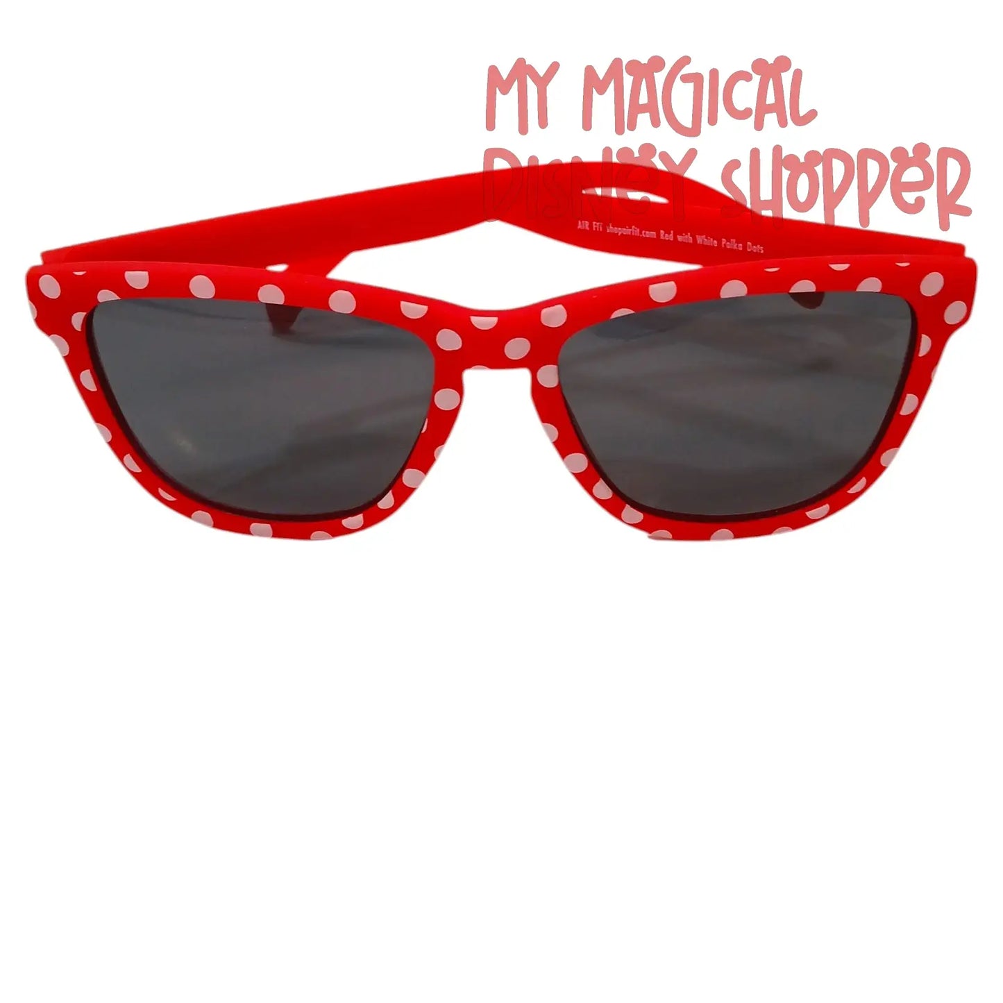Air Fit Sport Sunglasses Red and White Polka-Dot Sunglasses